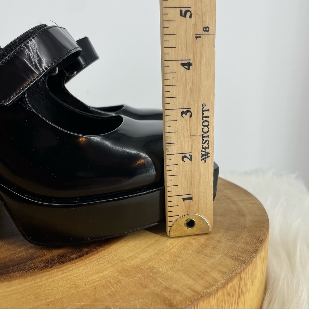 Jeffrey Campbell Black Patent Platform Mary Jane Heels - Picture 8 of 11